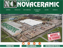 Tablet Screenshot of novaceramic.com.mx